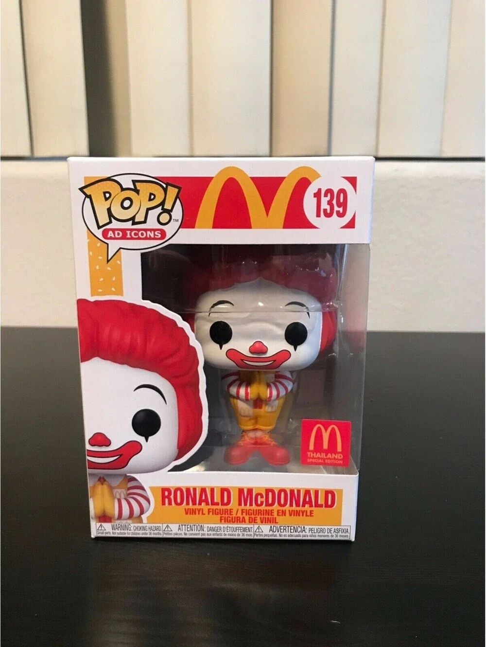THAILAND EXCLUSIVE Ronald McDonald Funko Pop Ad Icons #139 McDonald's Clown Food